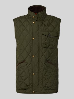 Regular Fit Weste mit Logo-Patch Modell 'BEATON' Shop The Look MANNEQUINE