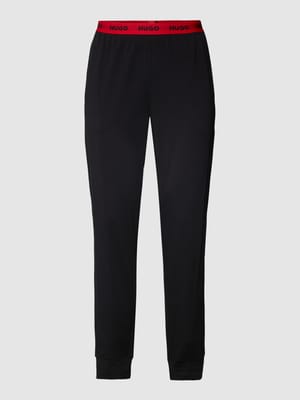 Sweatpants met elastische band met logo, model 'Linked' Shop The Look MANNEQUINE