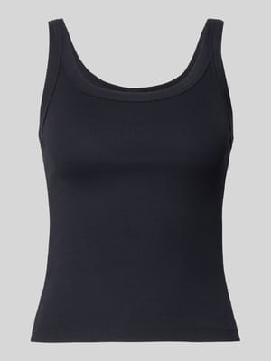 slim fit top van katoenmix model 'ESSENTIAL RIBBED TANK' Shop The Look MANNEQUINE