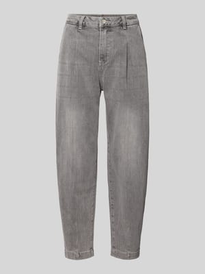 Regular fit barrel jeans van mix van viscose en katoen met viscose, model 'Ballon Str Denim' Shop The Look MANNEQUINE