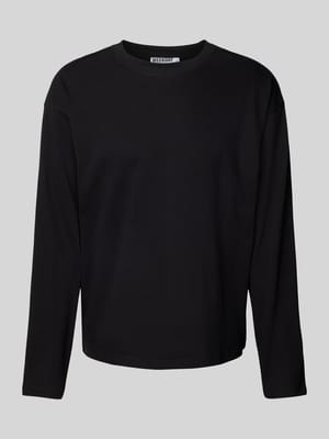 Longsleeve mit geripptem Rundhalsausschnitt Shop The Look MANNEQUINE