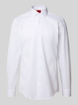 Slim fit zakelijk overhemd van puur katoen, model 'KENNO' Shop The Look MANNEQUINE