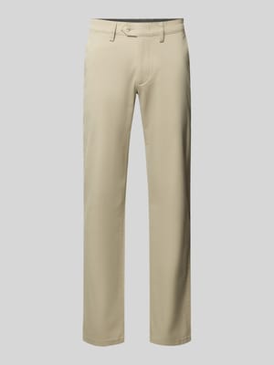 Stoffen broek met achterzakken Shop The Look MANNEQUINE