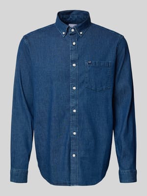 Koszula jeansowa o kroju regular fit z kołnierzykiem button-down Shop The Look MANNEQUINE