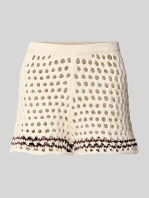 Shorts mit Lochstickerei Modell 'Laren' Shop The Look MANNEQUINE