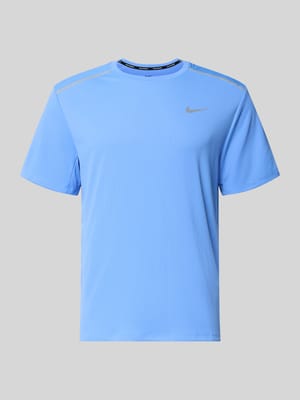 T-Shirt mit Rundhalsausschnitt und Logo Shop The Look MANNEQUINE
