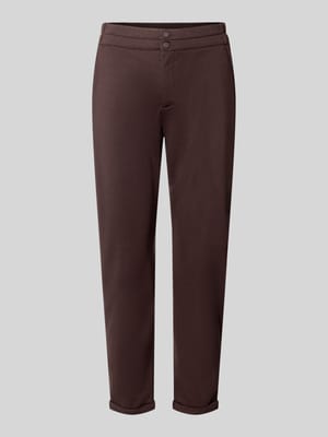 Spodnie materiałowe o kroju skinny fit z dodatkiem wiskozy model 'NANNI' Shop The Look MANNEQUINE