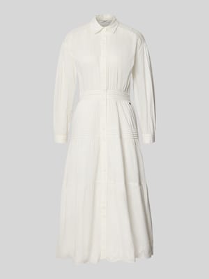 Midi-Freizeitkleid aus reiner Baumwolle Modell 'CELESTE' Shop The Look MANNEQUINE