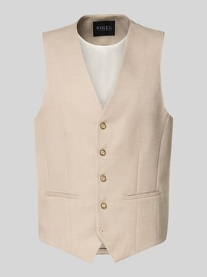 Kamizelka o kroju regular fit z dodatkiem wiskozy model 'Edgar' Shop The Look MANNEQUINE