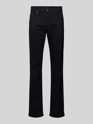 Regular Fit Jeans mit Label-Patch  Modell 'Lyon' Shop The Look MANNEQUINE