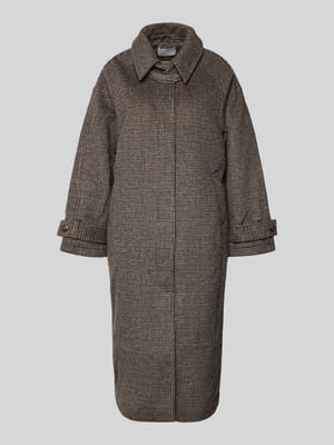Loose fit lange jas met wol Model 'Joline' Shop The Look MANNEQUINE