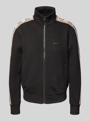 Sweatjacke mit Label-Print Modell 'BRITNEY' Shop The Look MANNEQUINE