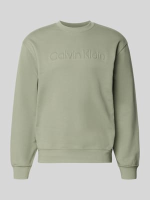 Sweatshirt mit Rundhalsausschnitt und Logo Shop The Look MANNEQUINE