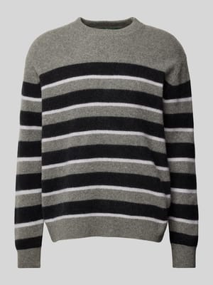 Gebreide pullover met ribboorden, model 'ROLF' Shop The Look MANNEQUINE