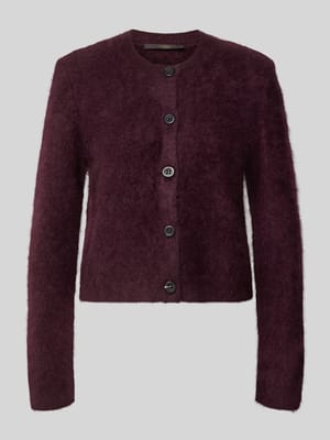 Strickjacke aus Kaschmir mit Rundhalsausschnitt Shop The Look MANNEQUINE