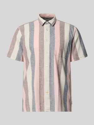 Regular Fit Freizeithemd aus Leinen-Baumwoll-Mix Modell 'PORTWELL SUMMER' Shop The Look MANNEQUINE