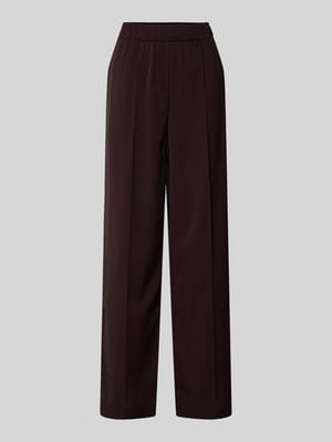 Wide leg stoffen broek met vaste persplooien, model 'Cakura' Shop The Look MANNEQUINE