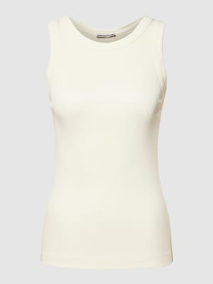 Tanktop met fijnrib, model 'OLINA' Shop The Look MANNEQUINE