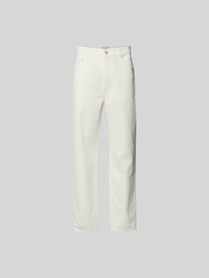 Regular Fit Jeans mit Knopfverschluss Shop The Look MANNEQUINE