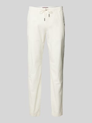 Relaxed Fit Stoffhose aus reiner Baumwolle Modell 'HARLEM' Shop The Look MANNEQUINE