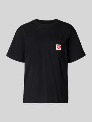 T-Shirt mit Label-Patch Shop The Look MANNEQUINE