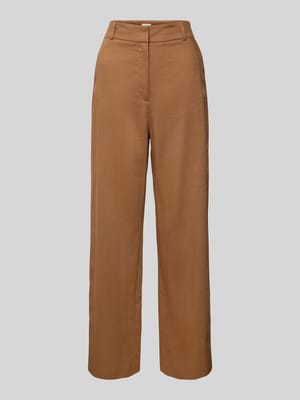 Straight leg stoffen broek met steekzakken Shop The Look MANNEQUINE