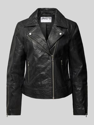 Kurtka w stylu Biker z kieszeniami zapinanymi na zamek błyskawiczny Shop The Look MANNEQUINE