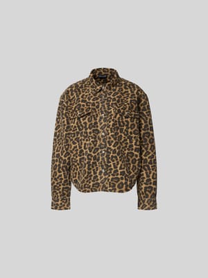 Jacke mit Allover-Animal-Print Shop The Look MANNEQUINE