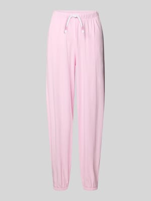 Pyjama-Hose mit elastischen Beinabschlüssen Modell 'Solid Love' Shop The Look MANNEQUINE