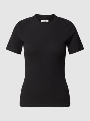 T-Shirt mit Ripp-Optik Shop The Look MANNEQUINE