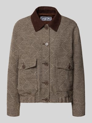 Jacke mit Umlegekragen und Pattentaschen Shop The Look MANNEQUINE