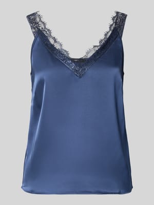 Trägertop mit Spitzenbesatz Shop The Look MANNEQUINE