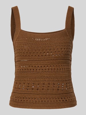 Trägertop mit gerippten Abschlüssen Shop The Look MANNEQUINE
