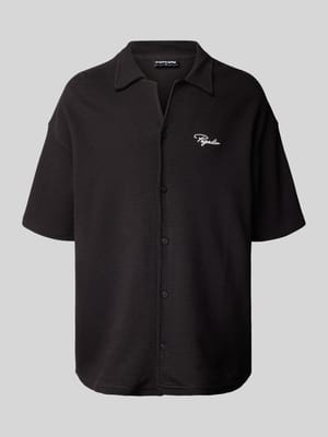 Relaxed fit vrijetijdsoverhemd met structuurmotief, model 'SIGNAR' Shop The Look MANNEQUINE