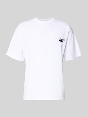 Regular Fit T-Shirt mit Logo-Stitching Shop The Look MANNEQUINE