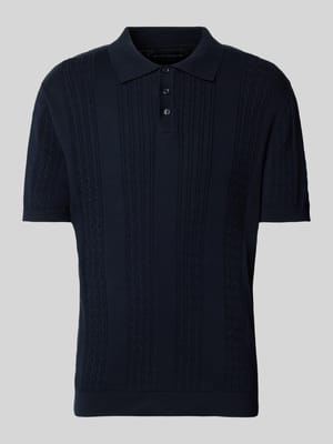 Regular Fit Poloshirt mit kurzer Knopfleiste Shop The Look MANNEQUINE