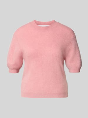 Sweter z dzianiny z mieszanki lnu i wełny z rękawem o dł. 1/2 Shop The Look MANNEQUINE