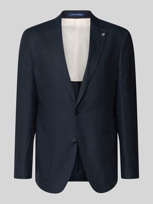 Regular Fit Sakko aus reinen Leinen mit Reverskragen Shop The Look MANNEQUINE