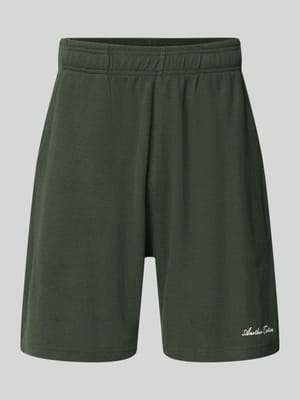 Shorts mit Logo-Print und Eingrifftaschen Shop The Look MANNEQUINE