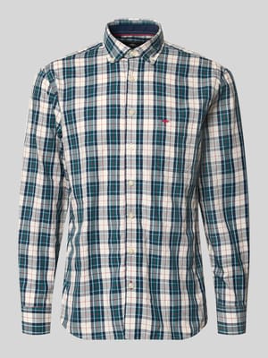 Slim Fit Freizeithemd mit Button-Down-Kragen Shop The Look MANNEQUINE