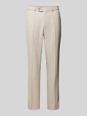 Spodnie do garnituru o kroju slim fit w kant model ‘Shiver’ Shop The Look MANNEQUINE