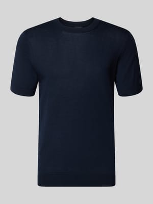 Strickshirt mit Rundhalsausschnitt und 1/2-Arm Shop The Look MANNEQUINE