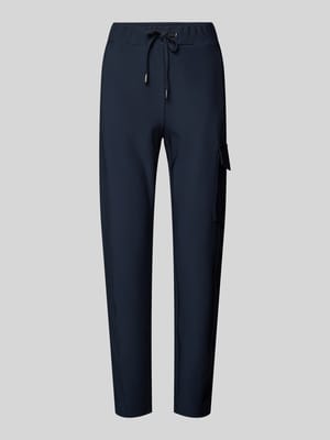 Slim fit stoffen broek met cargozak Shop The Look MANNEQUINE