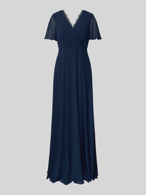 Damen Abendkleid mit Spitzenbesatz Shop The Look MANNEQUINE
