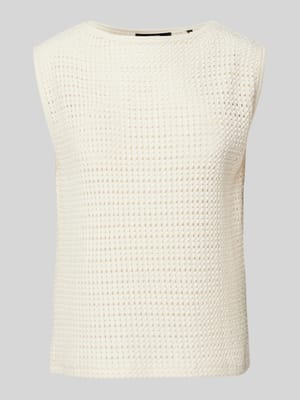 Gebreide pullover met ajourpatroon, model 'Klarita' Shop The Look MANNEQUINE