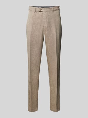 Pantalon van linnen, model 'PARMA' Shop The Look MANNEQUINE