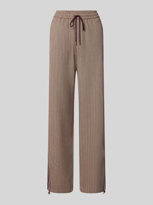 wide fit broek met viscose Shop The Look MANNEQUINE