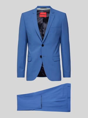 Slim Fit Anzug mit 2-Knopf-Sakko Modell 'Arti/Hesten' Shop The Look MANNEQUINE