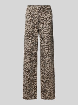 Loose Fit Jeans mit Animal-Print 'MADISON' Shop The Look MANNEQUINE