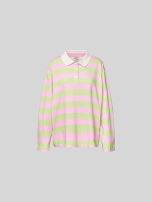 Poloshirt mit kurzer Knopfleiste Shop The Look MANNEQUINE
